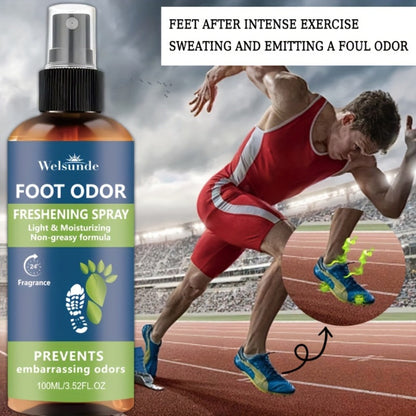 Foot & Shoe Deodorant Spray - Odor Control & Freshness, Quick-Absorbing Non-Greasy Formula, 100ml/3.52fl.oz