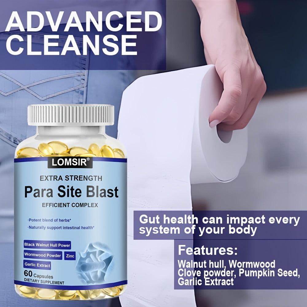 Colon Cleanse Supplement with Black Walnut Hull & Wormwood Powder for Gut Detox Parasite Cleanse Intestinal Health & Digestive Support