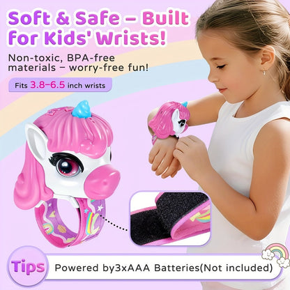Unicorn Walkie Talkies for Kids 2 Pack, Glow in the Dark, Long Range 2-Way Radio Toy for Boys & Girls Ages 3-12