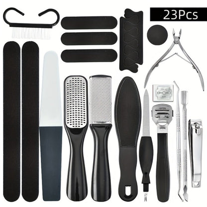 Pedicure Tool Set Stainless Steel Professional Foot Care Kit Dead Skin Callus Remover Nail Cuticle Tools
