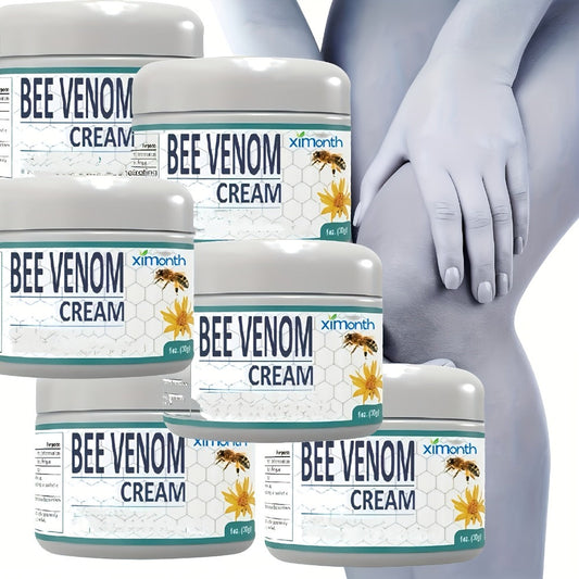 Bee Venom Joint & Muscle Cream for Hands Feet Knees Lumbar Support – Hydrating Glycerin Paraffin Wax Fragrance-Free Soothing Relief Cream