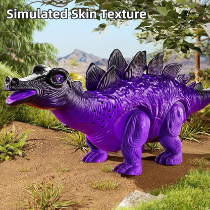 Electric Walking Dinosaur Toys Set of 3 with Sound, Light & Walking Functions, Interactive Moving Dino Toy Collection