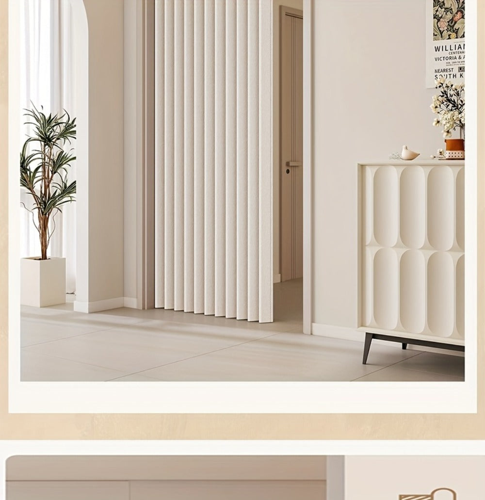 Magnetic Room Divider Curtain Doorway – Rodless Bohemian Striped Door Curtain, 210GSM Thickened Polyester