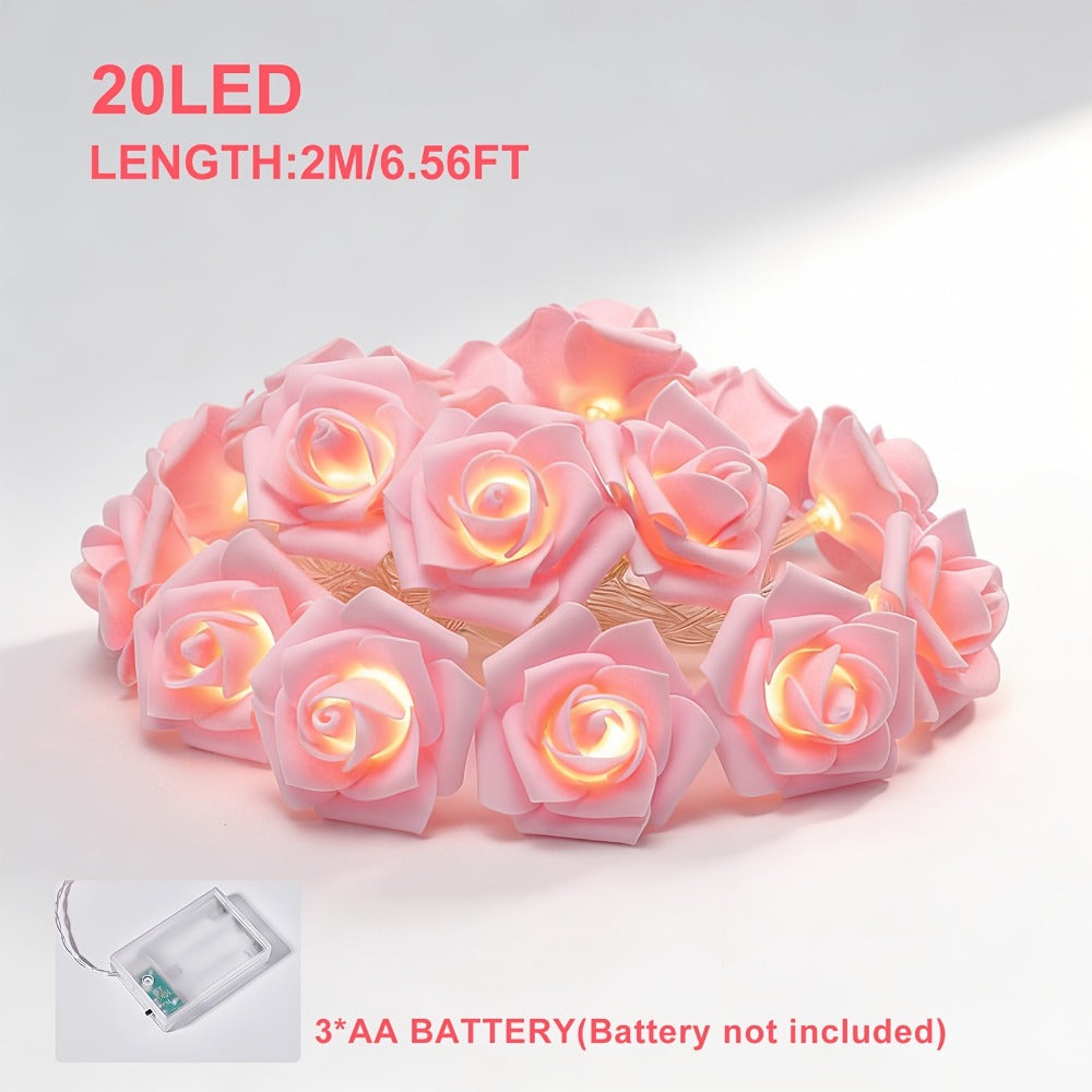 Night Light Rose Floral Acrylic Sign with Color-Changing LED Base and Four Display Styles with Configuration Options for Home Decor