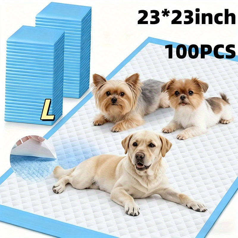 Tear-Resistant XXXL Dog Pee Pads 100-Count – 6-Layer Thickened Super Absorbent Leak-Proof Pet Pads | Odor-Reducing | Puppy & Large Dog