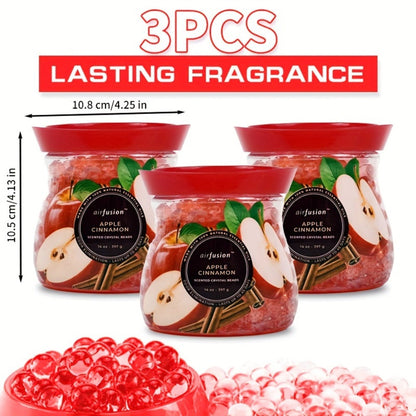 Air Freshener Scented Beads 3-Pack, Fragrance Beads, Multi-Purpose Odor Eliminator for Home, Car