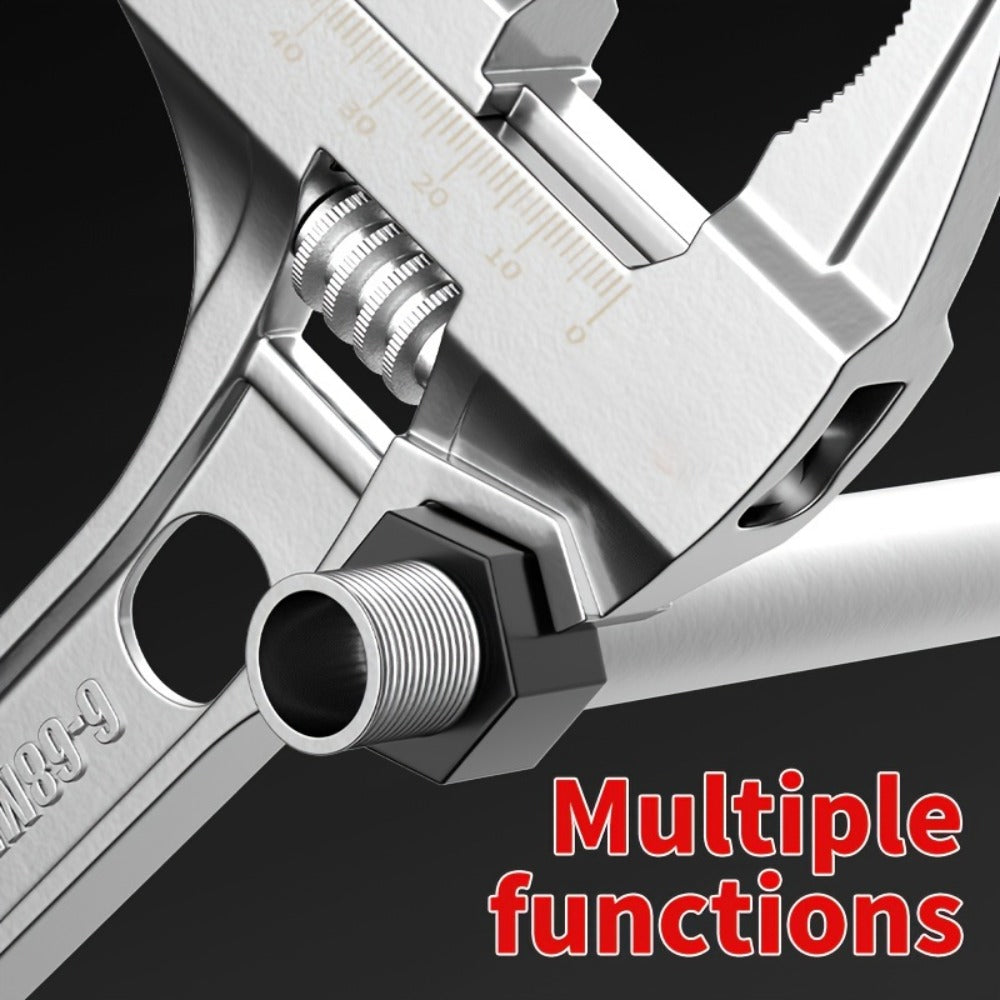 Bathroom Wrench Tool Multifunctional, Adjustable Double-Ended Open-End Wrench for Sink, Faucet, Water Pipe & Heating Repair