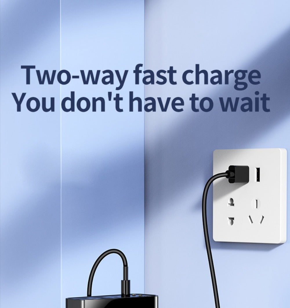 High Capacity 50000mAh Power Bank Multi-Port Fast Charging – Dual USB & Type-C Output, LED Flashlight, Power Indicator