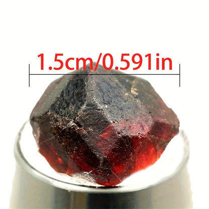 Natural Red Garnet Crystal Rough Stone, Raw Unpolished Mineral Specimen for Home Decor, Crystal Healing