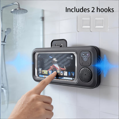 Shower Phone Holder Wall Mount with Bluetooth Speaker for an Everyday Personal Care Routine