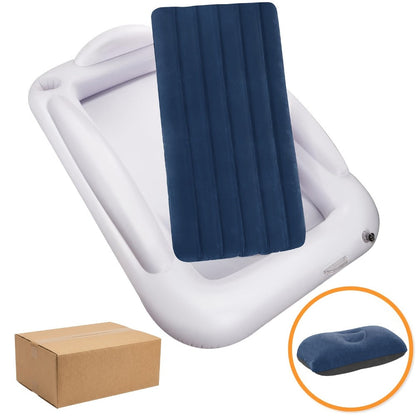 Kids Inflatable Travel Bed, Portable Children Air Mattress with Fast Inflation, Separate Mattress Design