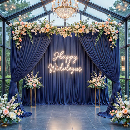 4-Pack 5x10ft Elegant Spandex Photography Backdrop | Wear-Resistant, Wrinkle-Free, Soft & Opaque Party Decoration Banners for Weddings