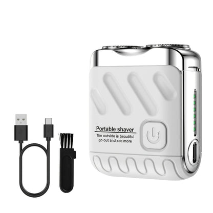 Electric Shaver Magnetic Dual-Blade Mini Razor with Two Speeds, USB Charging and Select Waterproof Options