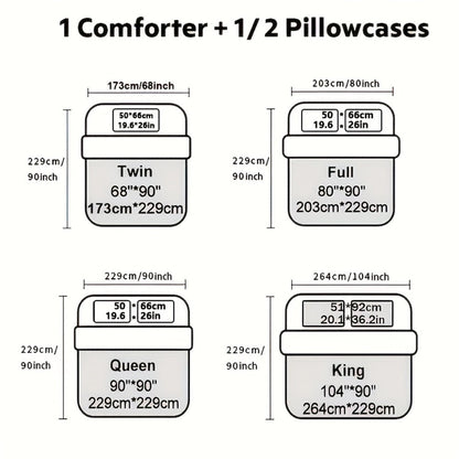 Coin-Pattern Quilted Coverlet Set with Pillowcases, Twin to King Sizes and Ten Color Choices