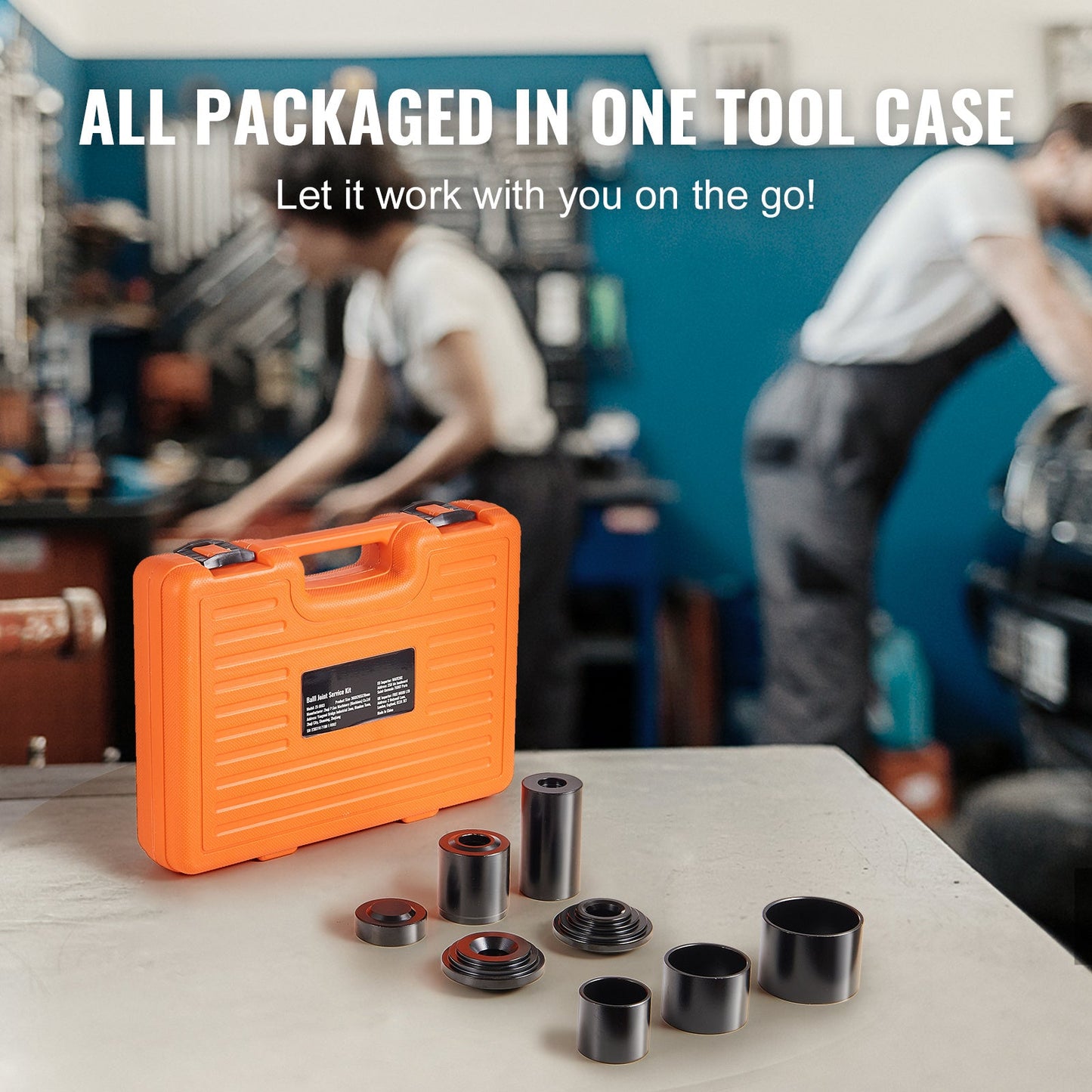 Ball Joint Press Kit 10/21/23-Piece – C-Press Ball Joint Tool Set for 2WD & 4WD Vehicles, Heat-Treated Carbon Steel
