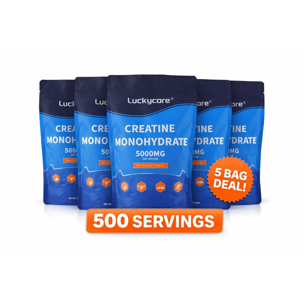 Micronized Creatine Monohydrate Powder 500g, 5000mg Per Serving, Pure Unflavored, cGMP, Third-Party Tested