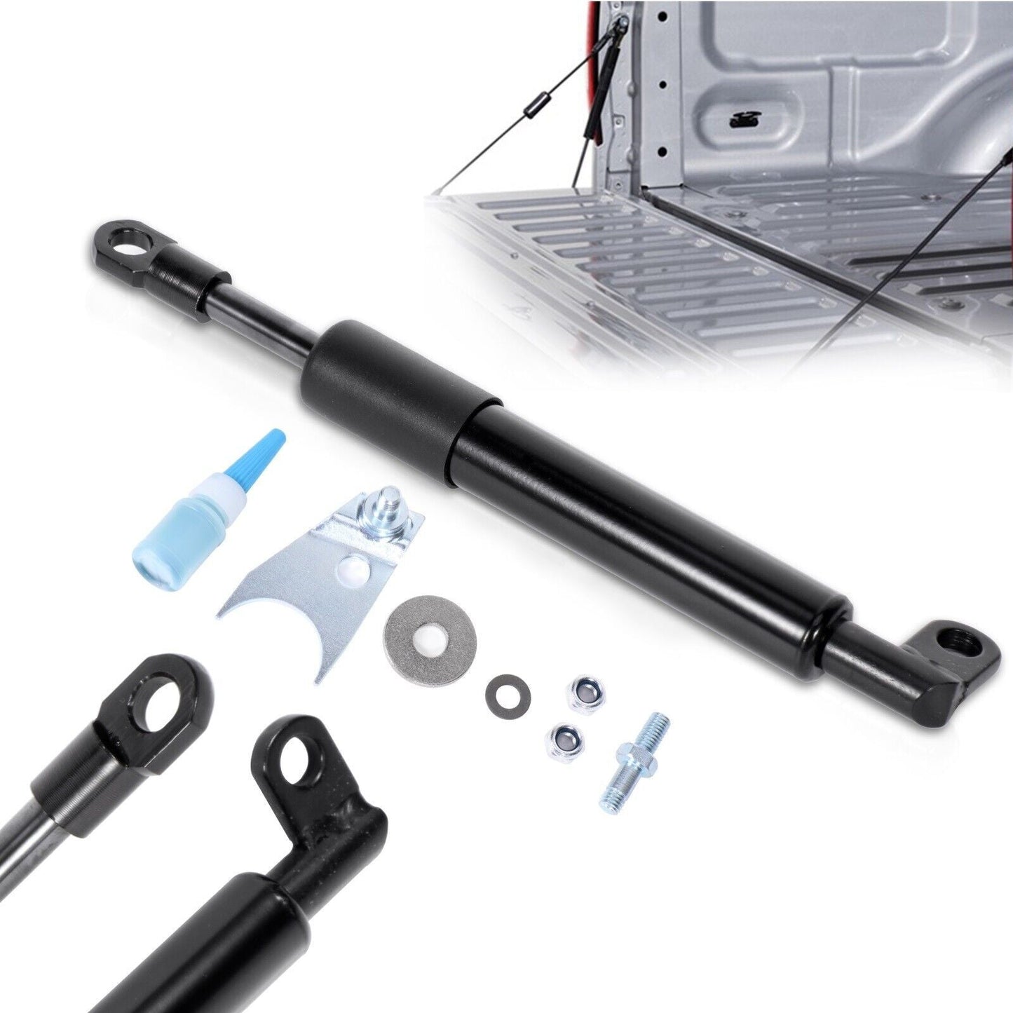 Tailgate Lift Support DZ43100 for 1999-2007 GMC Sierra Chevy Silverado 1500 2500 2500HD 3500 HD Rear Tailgate Gas Spring Strut Replacement