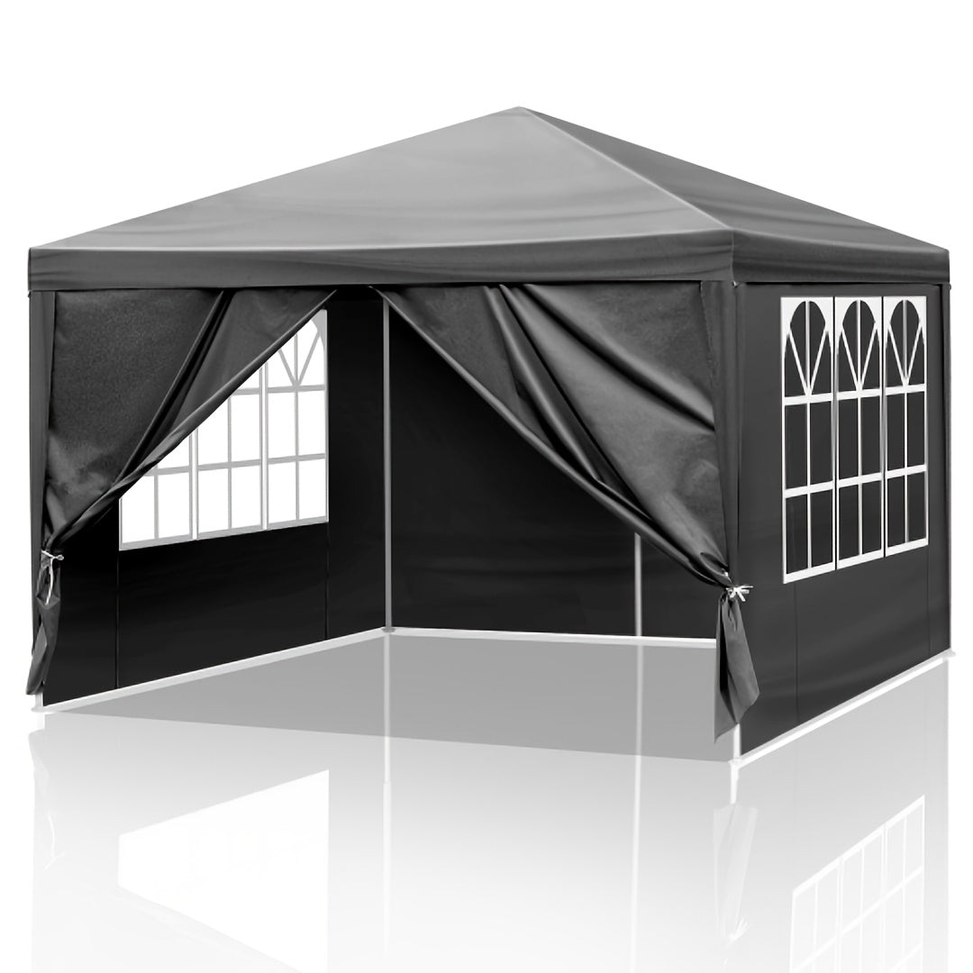 Instant Canopy 10x10 FT Oxford Fabric UPF50+ Sidewalls Commercial for Garden, Patio and Yard Use