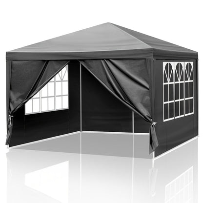 Instant Canopy 10x10 FT Oxford Fabric UPF50+ Sidewalls Commercial for Garden, Patio and Yard Use