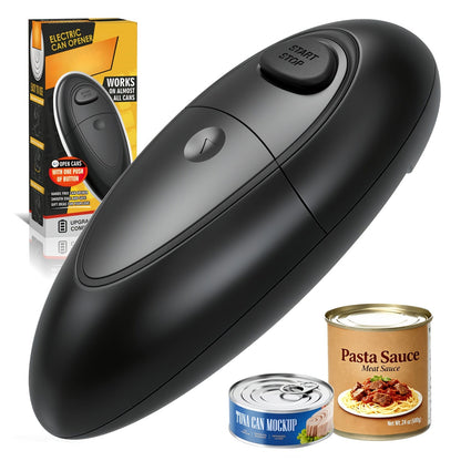Automatic Can Opener Hands-Free | Electric Battery-Powered One-Touch Can Opener for All Can Sizes, Safe Smooth Edge