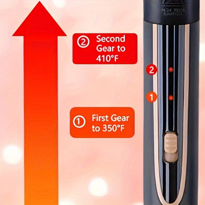 5-in-1 Curling Wand Set Ceramic Interchangeable Barrels 0.4-1.25 Inch – 30s Fast Heat, for Home, Travel and Salon Hair Styling