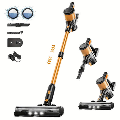Cordless Stick Vacuum Cleaner 60Kpa 55-Min Runtime - Anti-Tangle Handheld Vacuum for Hardwood for Entryways, Bedrooms and Living Spaces