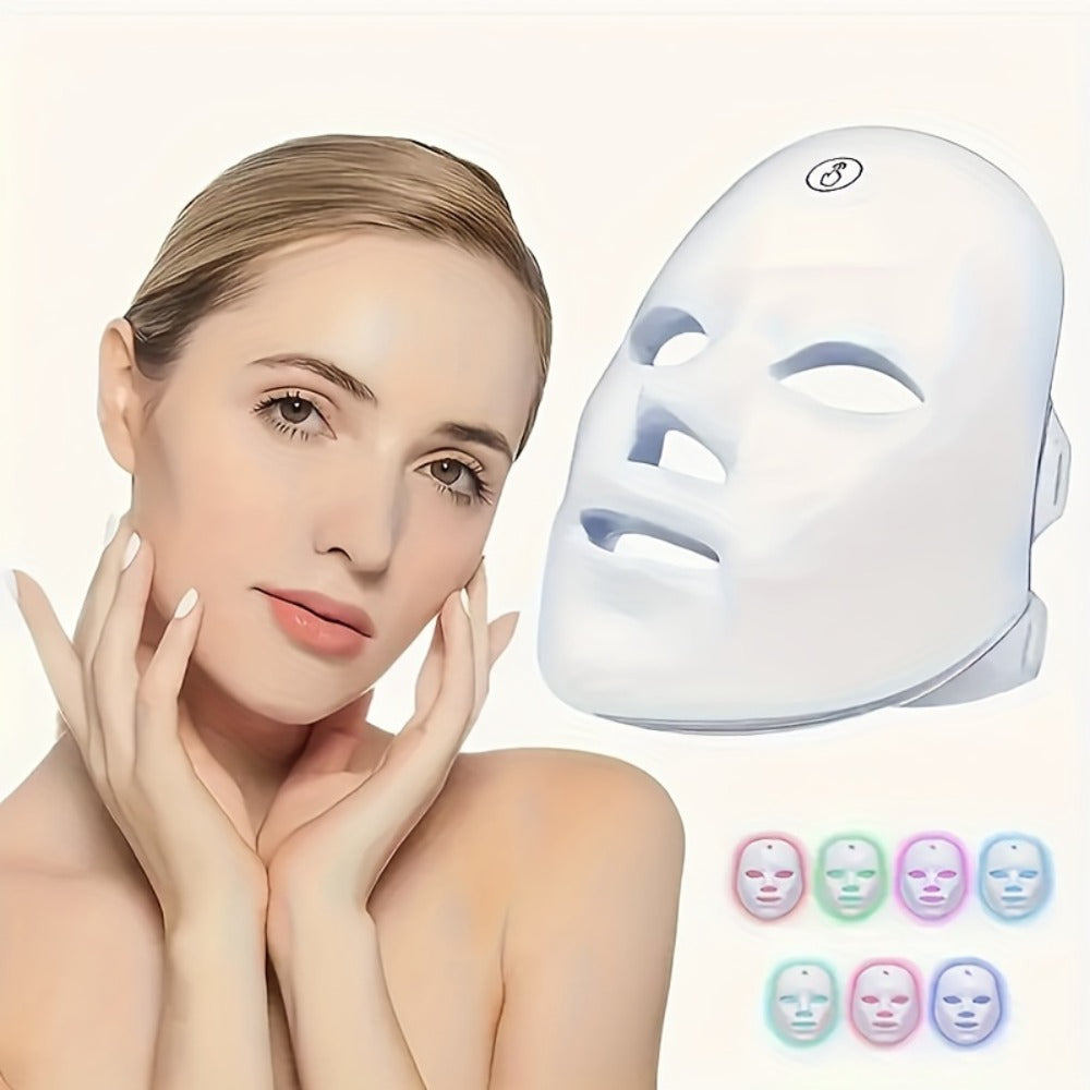 Photon Skin Rejuvenation Wand 7-Color LED Beauty Device - Multifunctional Home Facial Care Tool for