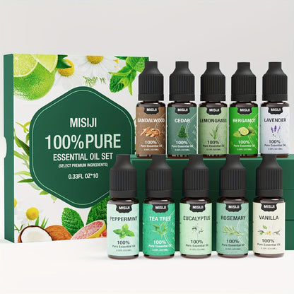 Essential Oils Set for Diffuser, Rosemary Aromatherapy Scented Oils for Home Air Freshening, Humidifier
