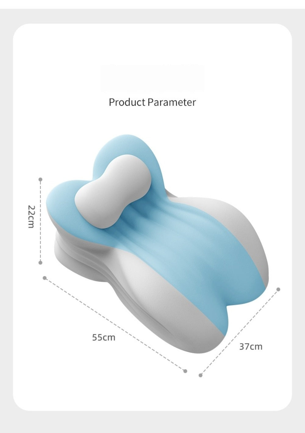 Wedge Pillow Memory Foam – Ergonomic Cervical & Lumbar Support for Stomach, Side & Back Sleepers | Breathable Removable Washable Cover
