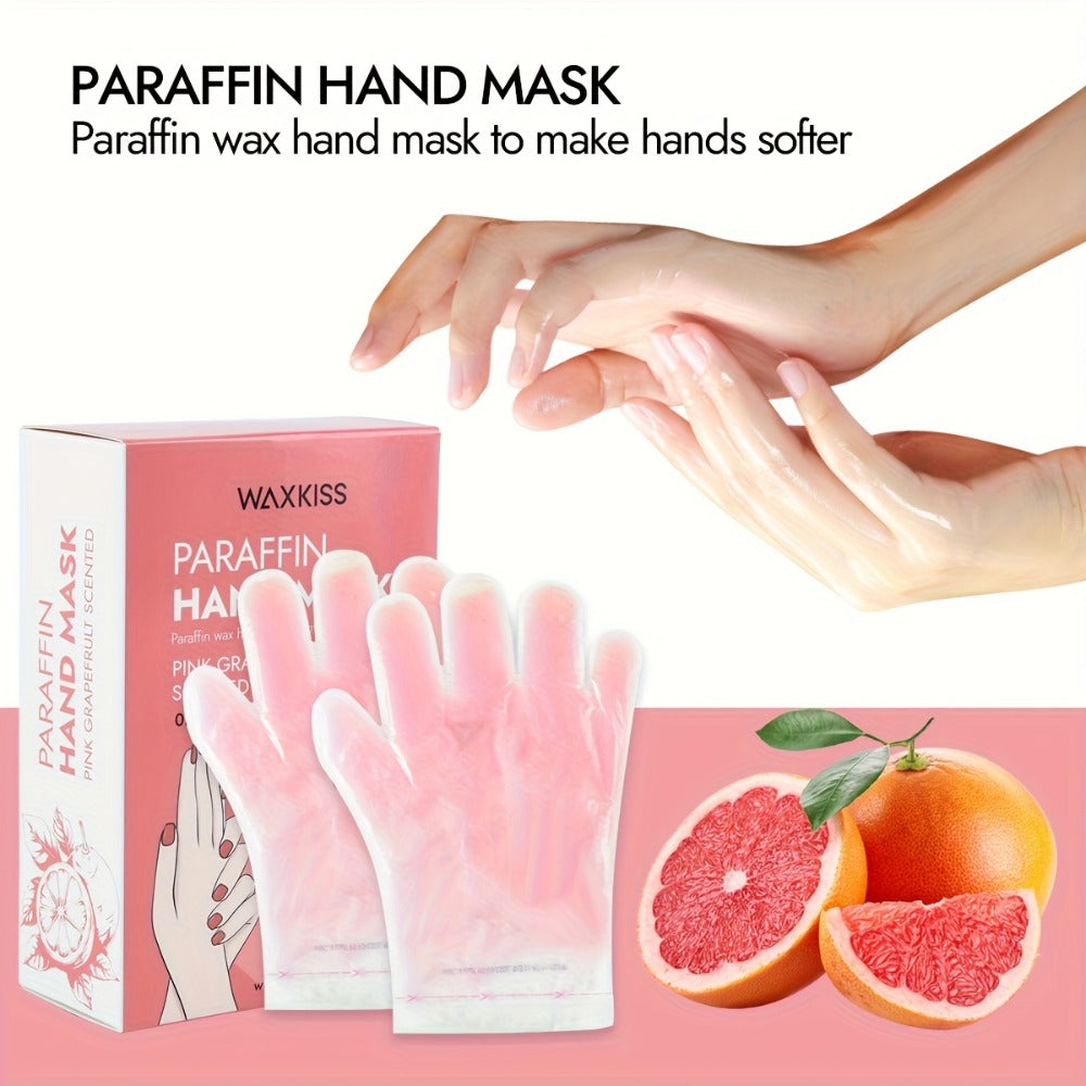 Paraffin Wax Moisturizing Hand & Foot Mask WAXKISS – Non-Greasy Skin Softening Treatment Lavender & Grapefruit Scent