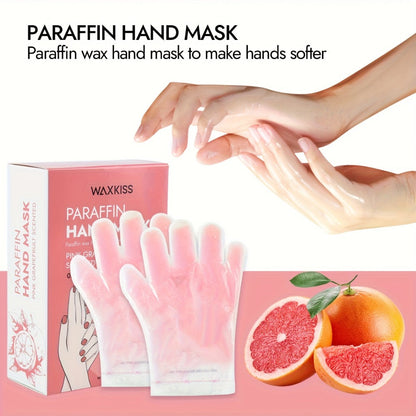 Paraffin Wax Moisturizing Hand & Foot Mask WAXKISS – Non-Greasy Skin Softening Treatment Lavender & Grapefruit Scent