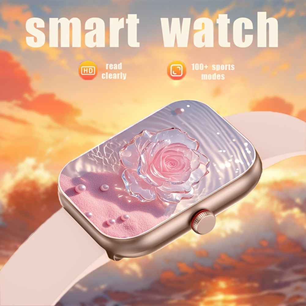 Smartwatch with Remote Photo Control & Bluetooth Calling, Large Screen Unisex, Message Notifications, Multiple Sport Modes, Heart Rate