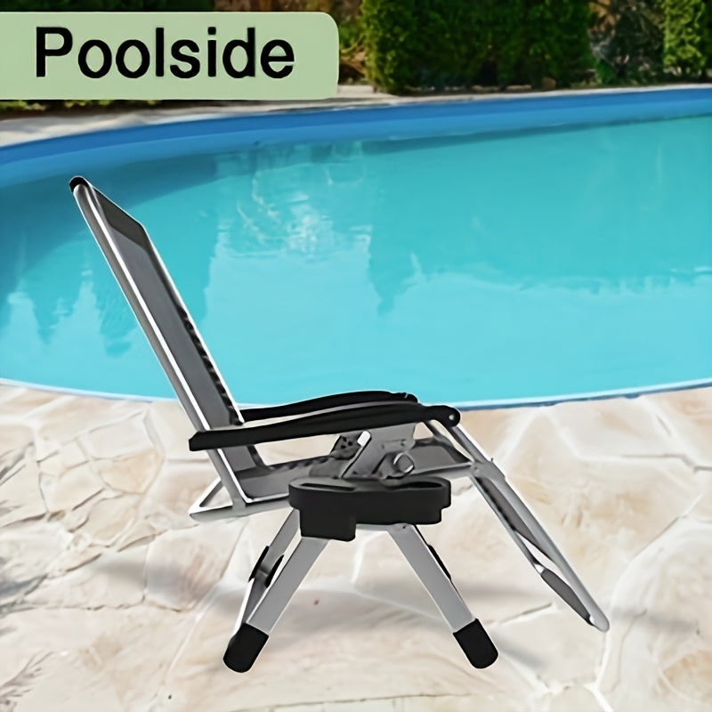 Zero Gravity Chair Outdoor Recliner – 440LBS Capacity, 4-Inch Thick Cushion, Upgraded Aluminum Lock, Cup Holder & Headrest, Breathable Mesh