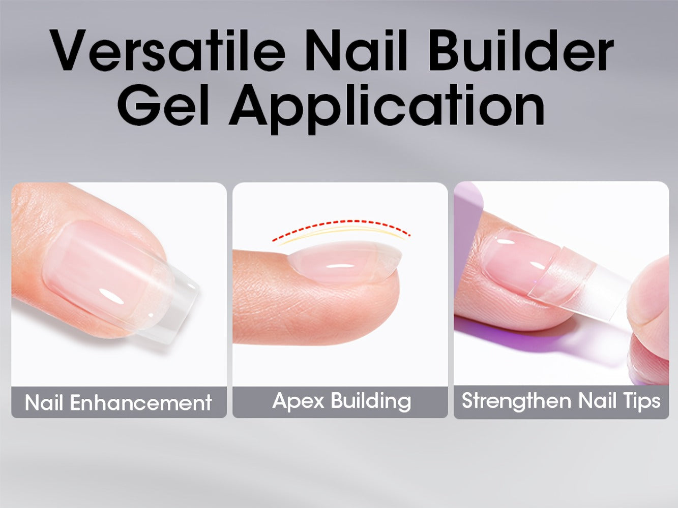 Clear Builder Gel HEMA-Free 5-in-1 2pcs 1.35oz – Nail Extension Strengthener Apex Construction Art Sealing & Repair | Soak-Off UV LED 28+