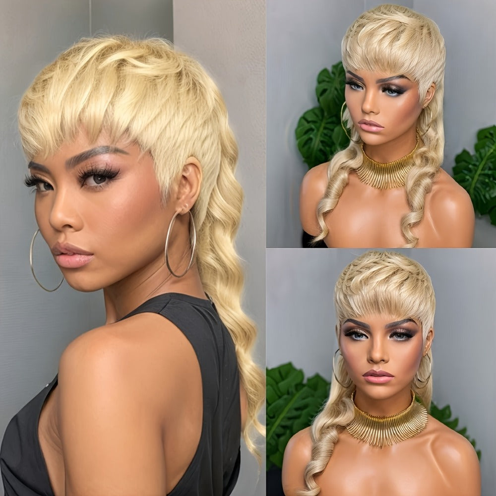 Synthetic Wig Long Deep-Wave Curls, 150% Density with Rose Net Cap in 22- or 24-Inch Lengths