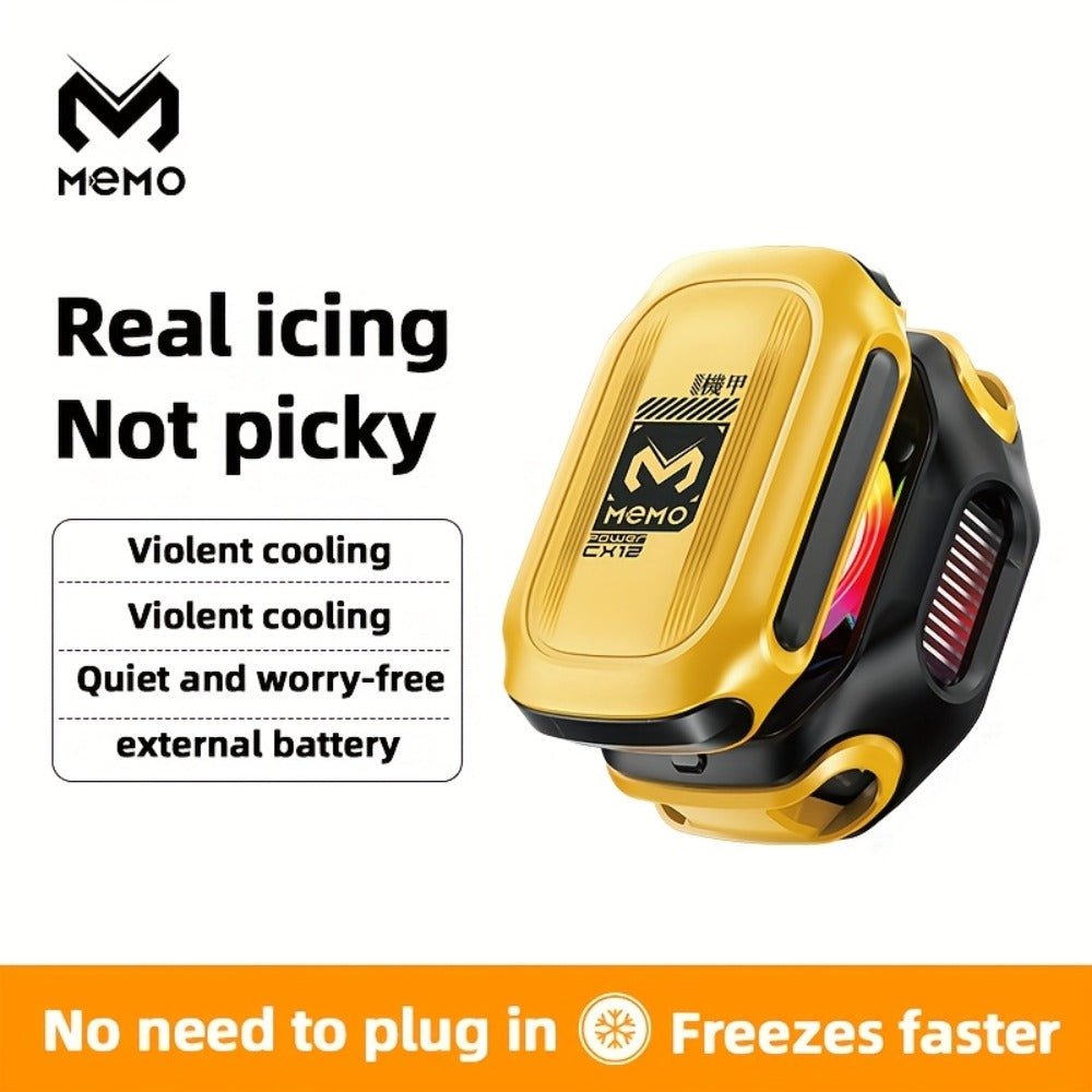 Phone Cooler Magnetic Semiconductor Cooling Fan with RGB LED Temperature Display Rechargeable for an Everyday Personal Care Routine
