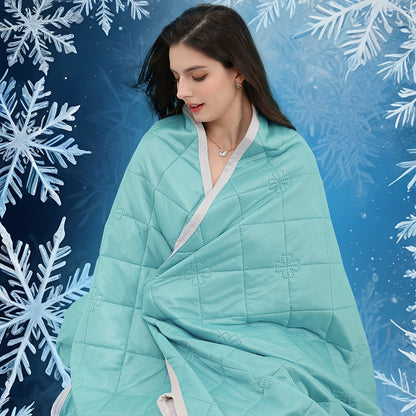Cooling Blanket for Hot Sleepers, Knit Acrylic Throw Blanket, Breathable Air-Cooled Comforter for Summer