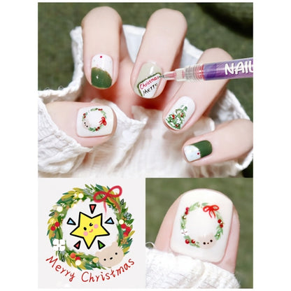 Nail Art Pens Set 12 Colors Quick Dry 3D Doodle Dot Stitching Nail Art Pen Kit – DIY Nail Design Tools