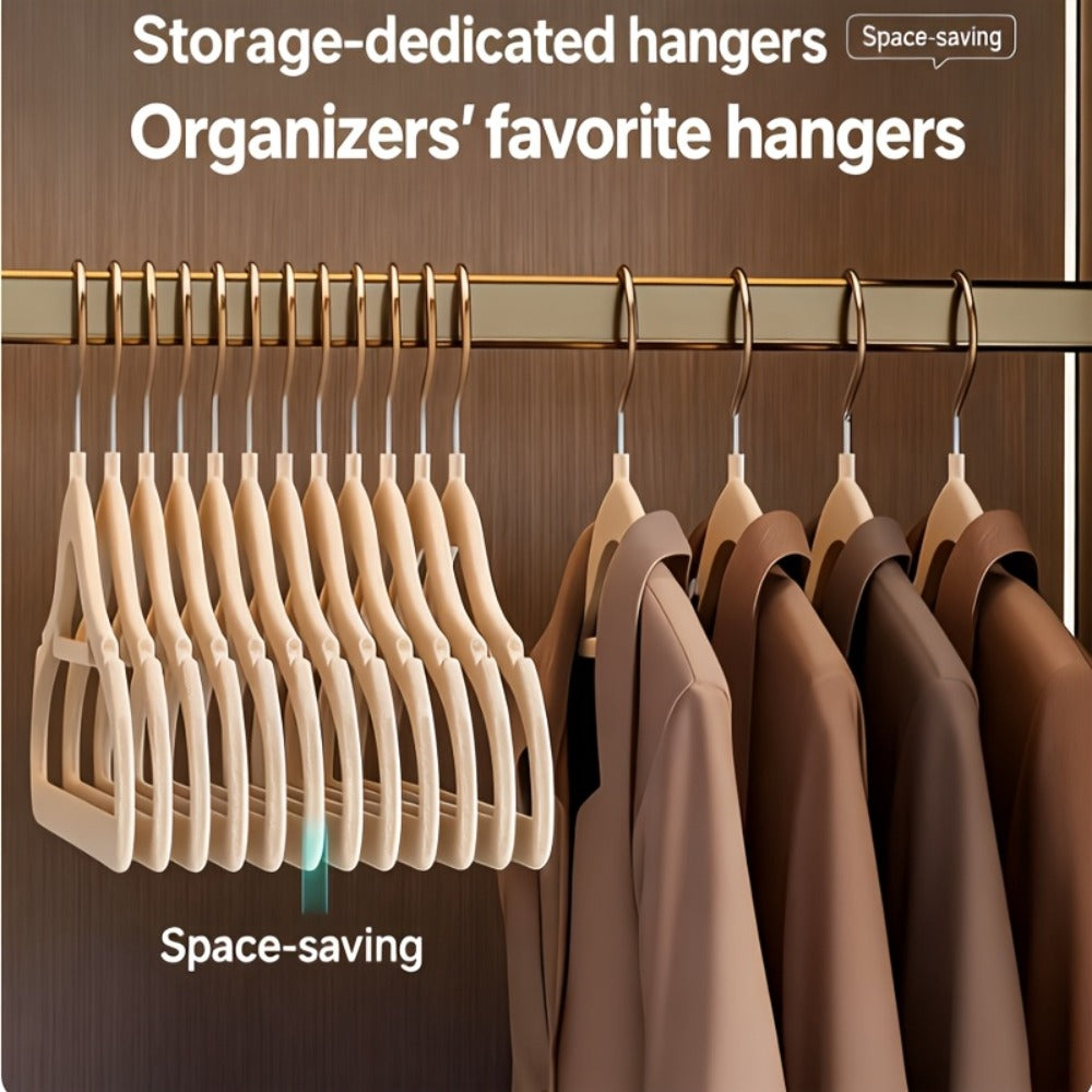 Velvet Hangers Non-Slip Slim Space Saving Clothes Hangers, Premium Flocked Suit Hangers for Closet Organization