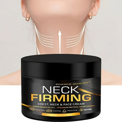 Neck Cream with Retinol Collagen & Hyaluronic Acid 50ml - Day Night Lifting Tightens Crepey Skin on Face Chest & Neck for Women