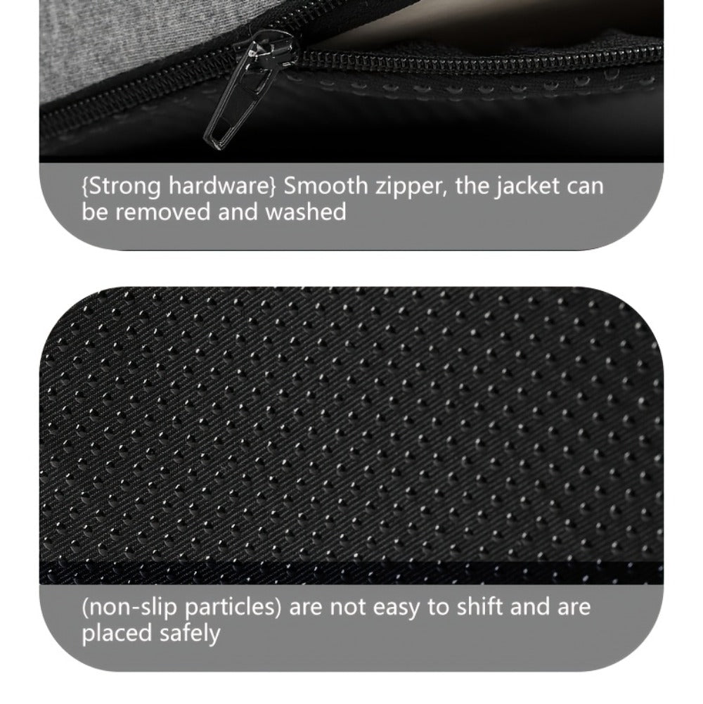 Ergonomic Seat Cushion for Tailbone & Lumbar Pain Relief – Memory Foam L-Shaped Car & Office Chair Cushion for Truck Drivers & Long Sitting