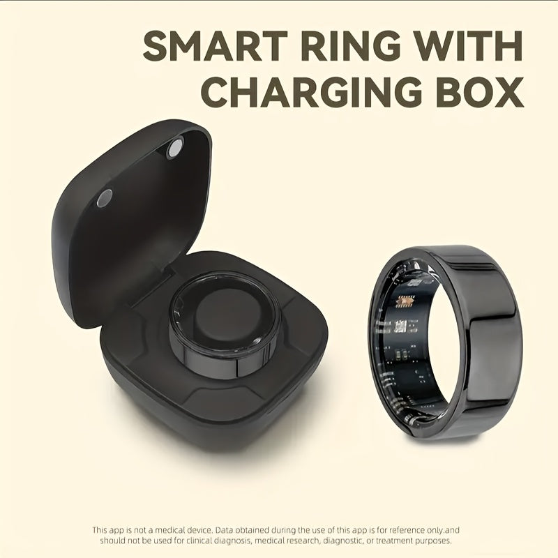 Ring for Men, Health Monitor – Step Counter, Sleep Tracker, Heart Rate & Fitness Tracker Ring for Men | Multiple Sizes & Colors