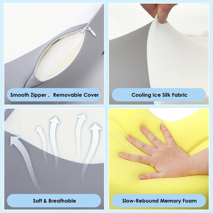 Cervical Pillow C-Shaped Neck Support Side Back Sleepers for Entryways, Bedrooms and Living Spaces