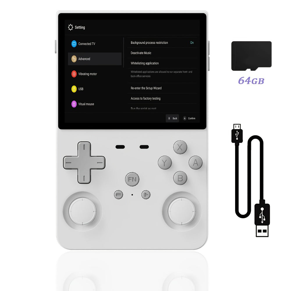 Handheld Game Console L35 with 3.5-Inch IPS HD Display, Open- Linux & 64GB/128GB Storage Options