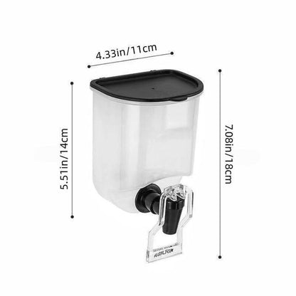 Mouthwash Dispenser Wall Mounted 2-Pack 21 oz Plastic Container - No Electricity Required for an Everyday Personal Care Routine