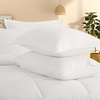 7 Piece Comforter Set Luxury Soft Fluffy Bedding All Season Bed in a Bag with Comforter Fitted Sheet Flat Sheet Pillowcases Hypoallergenic