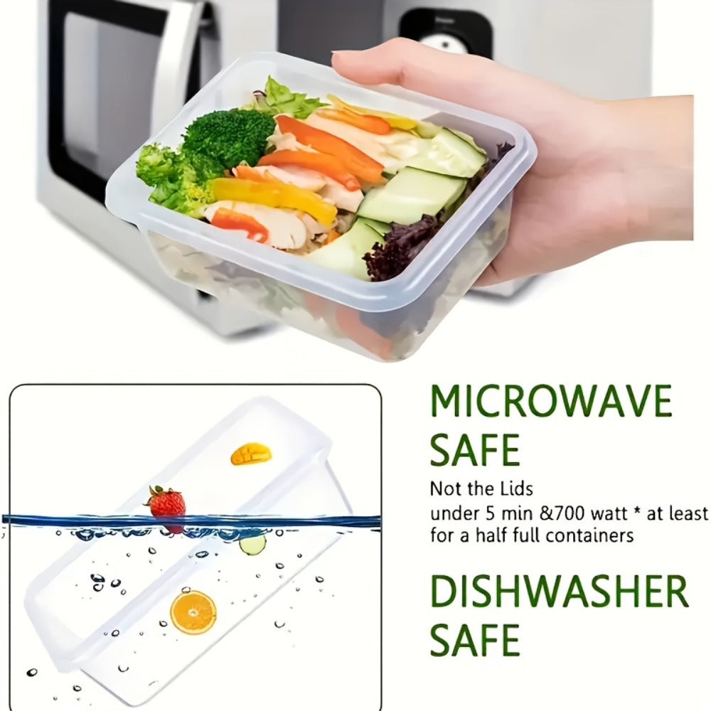 Food Storage Containers Set BPA-Free Airtight – Meal Prep Containers with Easy-Snap Lids Labels & Marker 24 48pcs Pantry Kitchen Organizer