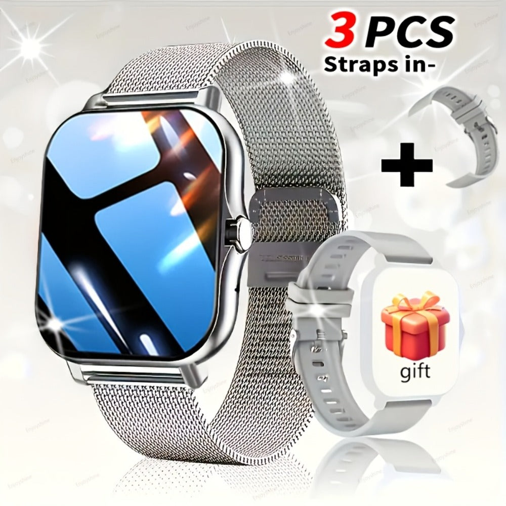 Smartwatch with Navigation & Dual Strap 1.83" TFT Full Touch Screen, Wireless Calling, Remote Camera, Music Player, Message Alerts