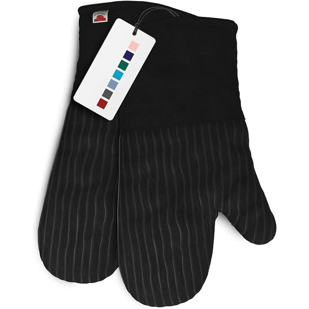Oven Mitts and Pot Holders Set 6 Piece Heat Resistant Kitchen Gloves Cooking Mitts with Potholder