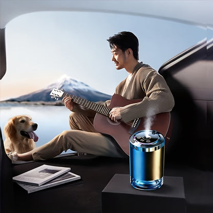 Car Aroma Diffuser Set with 3 Essential Oil Bottles – Odor Eliminator for Auto Interior, Perfect Gift for Women & Office Workers